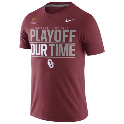 Oklahoma Sooners Nike 2016 College Football Playoff Bound Our Time T-Shirt Crimson