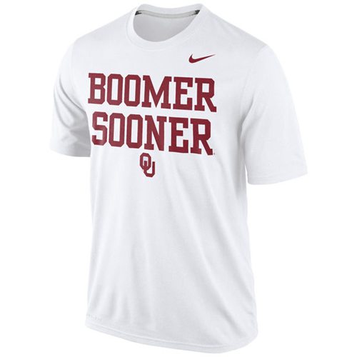 Oklahoma Sooners Nike Legend Authentic Local Performance T-Shirt White