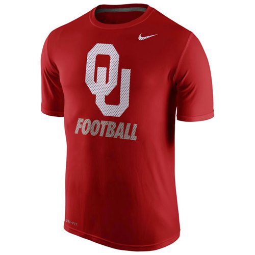 Oklahoma Sooners Nike Sideline Legend Logo Performance T-Shirt