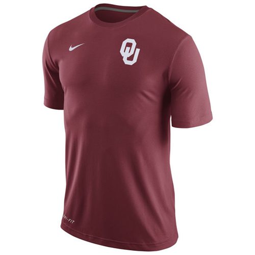 Oklahoma Sooners Nike Stadium Dri-FIT Touch Top Crimson