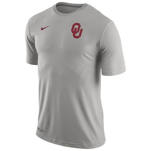 Oklahoma Sooners Nike Stadium Dri-FIT Touch Top Gray