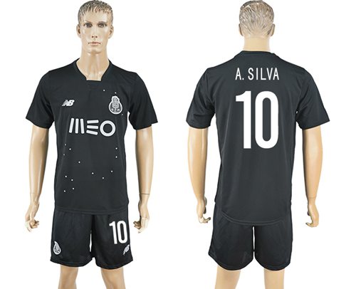 Oporto #10 A.Silva Away Soccer Club Jersey