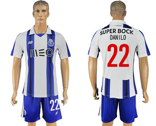 Oporto #22 Danilo Home Soccer Club Jersey