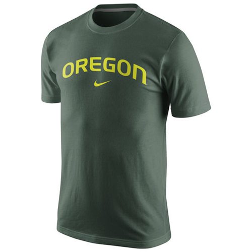 Oregon Ducks College Wordmark T-Shirt Green