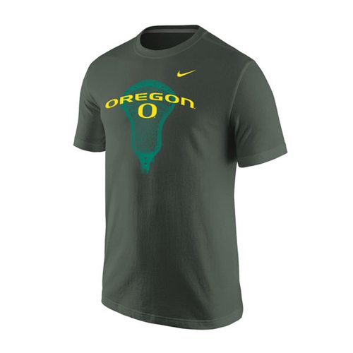 Oregon Ducks Lacrosse T-Shirt Green