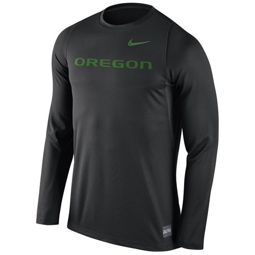 Oregon Ducks Nike 2016 Elite Basketball Shooter Long Sleeves Dri-FIT Top