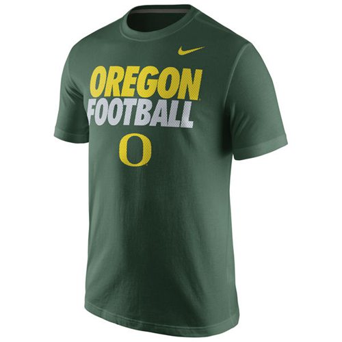 Oregon Ducks Nike Practice T-Shirt Green Oregon Ducks Nike Practice T-Shirt Green