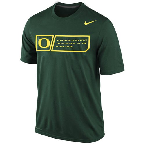 Oregon Ducks Training Day Legend Dri-FIT Performance T-Shirt Green