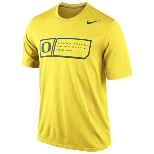Oregon Ducks Training Day Legend Dri-FIT Performance T-Shirt Yellow