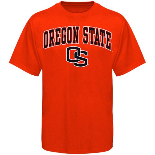 Oregon State Beavers Arch Over Logo T-Shirt Orange