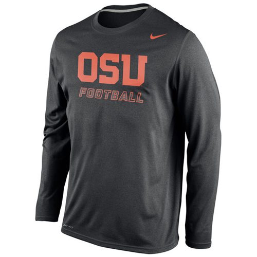 Oregon State Beavers Nike Legend Practice Long Sleeves Performance T-Shirt Blue