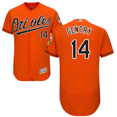 Orioles #14 Craig Gentry Orange Flexbase Authentic Collection Stitched Baseball Jersey Orioles #14 Craig Gentry Orange Flexbase Authentic Collection Stitched Baseball Jersey