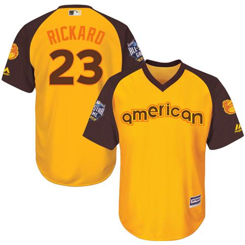 Orioles #23 Joey Rickard Gold 2016 All-Star American League Stitched Youth MLB Jersey Orioles #23 Joey Rickard Gold 2016 All-Star American League Stitched Youth MLB Jersey