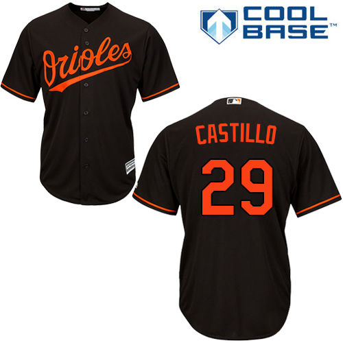 Orioles #29 Welington Castillo Black Cool Base Stitched Youth MLB Jersey