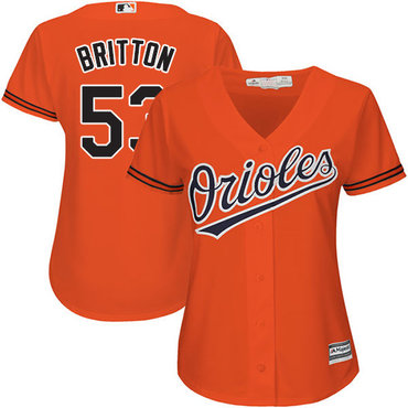 Orioles #53 Zach Britton Orange Alternate Women's Stitched MLB Jersey Orioles #53 Zach Britton Orange Alternate Women's Stitched MLB Jersey