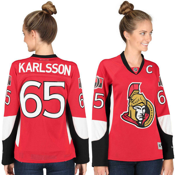 Ottawa Senators Red Women's Premier Home Custom Reebok Jersey