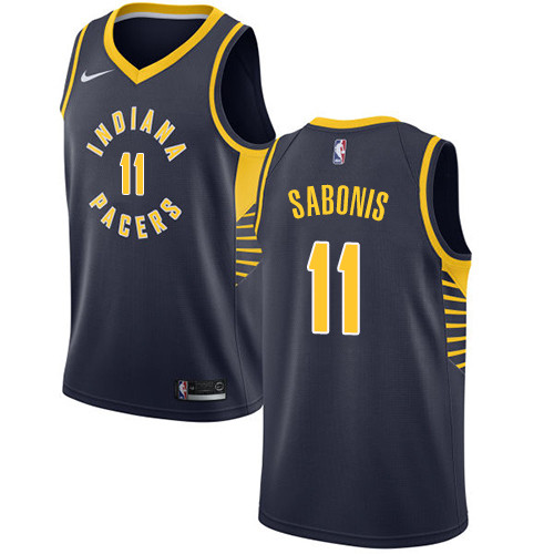 Pacers #11 Domantas Sabonis Navy Blue Women's Basketball Swingman Icon Edition Jersey