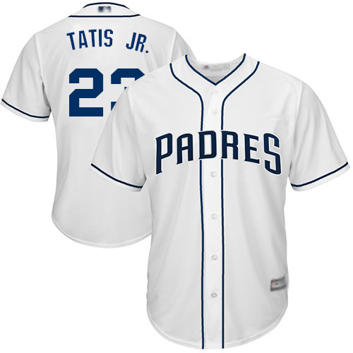Padres #23 Fernando Tatis Jr. White New Cool Base Stitched Baseball Jersey Padres #23 Fernando Tatis Jr. White New Cool Base Stitched Baseball Jersey
