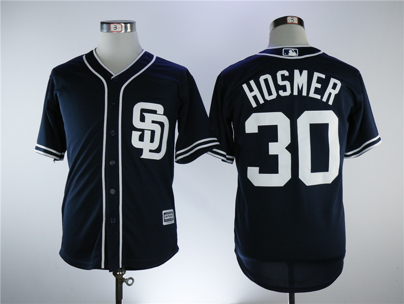 Padres #30 Eric Hosmer Black Cool Base Stitched Men MLB Jersey Padres #30 Eric Hosmer Black Cool Base Stitched Men MLB Jersey