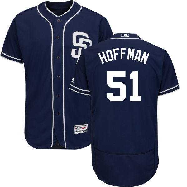 Padres #51 Trevor Hoffman Navy Blue Flexbase Authentic Collection Stitched MLB Jersey Padres #51 Trevor Hoffman Navy Blue Flexbase Authentic Collection Stitched MLB Jersey