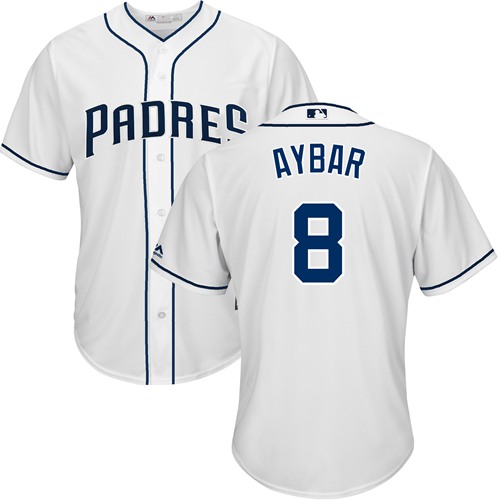 Padres #8 Erick Aybar White New Cool Base Stitched Baseball Jersey Padres #8 Erick Aybar White New Cool Base Stitched Baseball Jersey