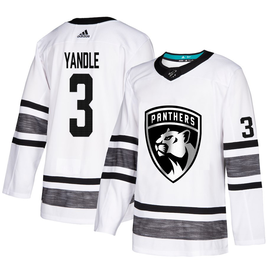 Panthers #3 Keith Yandle White Authentic 2019 All-Star Stitched Hockey Jersey Panthers #3 Keith Yandle White Authentic 2019 All-Star Stitched Hockey Jersey