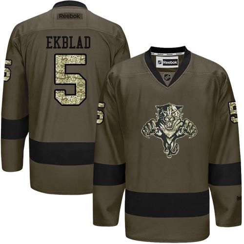 Panthers #5 Aaron Ekblad Green Salute to Service Stitched NHL Jersey Panthers #5 Aaron Ekblad Green Salute to Service Stitched NHL Jersey