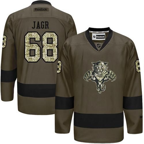 Panthers #68 Jaromir Jagr Green Salute to Service Stitched NHL Jersey Panthers #68 Jaromir Jagr Green Salute to Service Stitched NHL Jersey