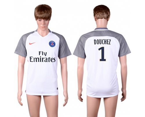 Paris Saint-Germain #1 Douchez Away Soccer Club Jersey Paris Saint-Germain #1 Douchez Away Soccer Club Jersey