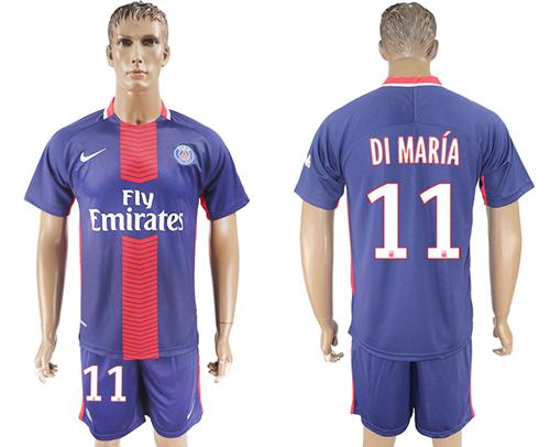 Paris Saint-Germain #11 Di Maria Home Soccer Club Jersey Paris Saint-Germain #11 Di Maria Home Soccer Club Jersey