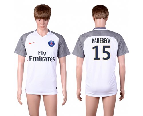 Paris Saint-Germain #15 Bahebeck Away Soccer Club Jersey