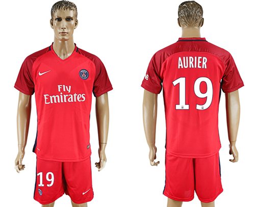 Paris Saint-Germain #19 Aurier Red Soccer Club Jersey Paris Saint-Germain #19 Aurier Red Soccer Club Jersey
