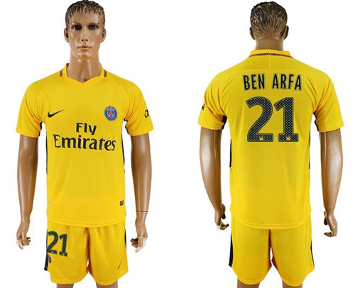 Paris Saint-Germain #21 Ben Arfa Away Soccer Club Jersey Paris Saint-Germain #21 Ben Arfa Away Soccer Club Jersey