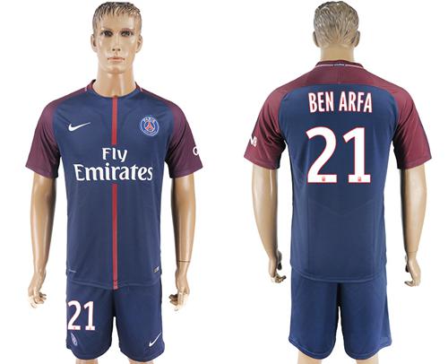 Paris Saint-Germain #21 Ben Arfa Home Soccer Club Jersey Paris Saint-Germain #21 Ben Arfa Home Soccer Club Jersey