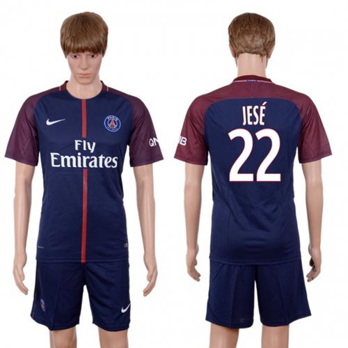 Paris Saint-Germain #22 Jese Home Soccer Club Jersey Paris Saint-Germain #22 Jese Home Soccer Club Jersey