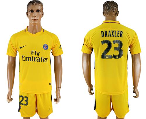 Paris Saint-Germain #23 Draxler Away Soccer Club Jersey Paris Saint-Germain #23 Draxler Away Soccer Club Jersey
