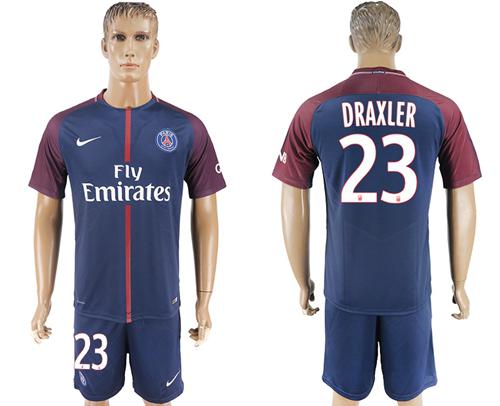 Paris Saint-Germain #23 Draxler Home Soccer Club Jersey Paris Saint-Germain #23 Draxler Home Soccer Club Jersey