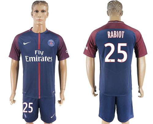 Paris Saint-Germain #25 Rabiot Home Soccer Club Jersey