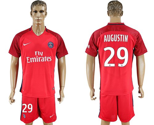 Paris Saint-Germain #29 Augustin Red Soccer Club Jersey Paris Saint-Germain #29 Augustin Red Soccer Club Jersey
