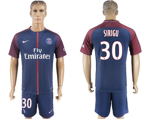 Paris Saint-Germain #30 Sirigu Home Soccer Club Jersey