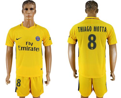 Paris Saint-Germain #8 Thiago Motta Away Soccer Club Jersey Paris Saint-Germain #8 Thiago Motta Away Soccer Club Jersey
