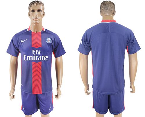 Paris Saint-Germain Blank Home Soccer Club Jersey