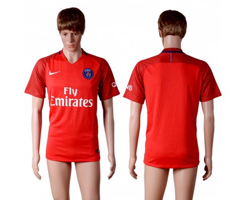 Paris Saint-Germain Blank Red Soccer Club Jersey