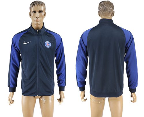 Paris Saint Germain Soccer Jackets Dark Blue