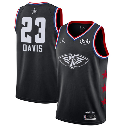 Pelicans #23 Anthony Davis Black Youth Basketball Jordan Swingman 2019 All-Star Game Jersey