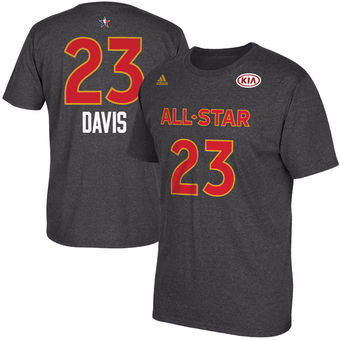 Pelicans #23 Anthony Davis adidas 2017 All-Star Game Name & Number T-Shirt - Charcoal