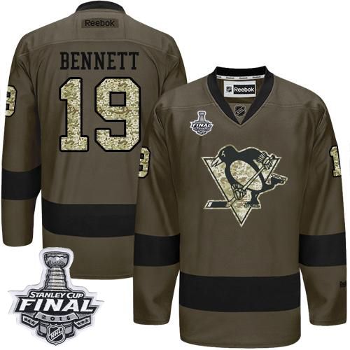 Penguins #19 Beau Bennett Green Salute to Service 2016 Stanley Cup Final Patch Stitched NHL Jersey Penguins #19 Beau Bennett Green Salute to Service 2016 Stanley Cup Final Patch Stitched NHL Jersey