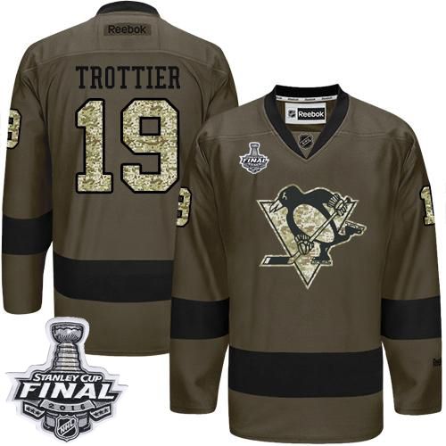 Penguins #19 Bryan Trottier Green Salute to Service 2016 Stanley Cup Final Patch Stitched NHL Jersey Penguins #19 Bryan Trottier Green Salute to Service 2016 Stanley Cup Final Patch Stitched NHL Jersey