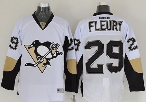 Penguins #29 Andre Fleury White Stitched NHL Jersey Penguins #29 Andre Fleury White Stitched NHL Jersey
