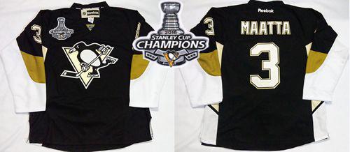 Penguins #3 Olli Maatta Black Home 2016 Stanley Cup Champions Stitched NHL Jersey Penguins #3 Olli Maatta Black Home 2016 Stanley Cup Champions Stitched NHL Jersey